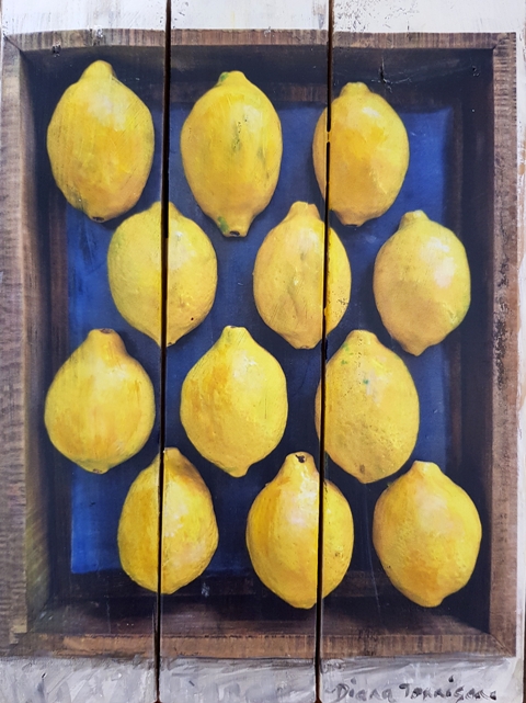 'Fruit Market: Lemons 1/1' by artist Diana Tonnison